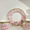 Venta Directa Transfronteriza Dijia Eden Taza y Platillo de Café Estilo Europeo Retro Lujo Ligero Pareja Mejor Amigo Par de Tazas Recomendación de Regalo