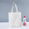 Spot portátil branco saco de algodão lona bolsa de publicidade pintado à mão saco de presente estudante moda preto shopping saco de lona