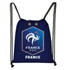 Bolsa com Cordão para Futebol da Copa do Mundo Transfronteiriça de 2026 com Estampa do Logo da Equipe, Mochila com Cordão de Poliéster, Bolsa de Armazenamento de Grande Capacidade