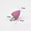 Cabeza de rectificado de corindón rojo vástago de 6 mm muela cónica cabeza de rectificado metal rectificado máquina rectificadora eléctrica pulido óxido fabricantes venta al por mayor
