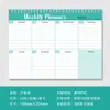 Cuaderno de Notas Diario Inglés PP Transfronterizo Bloc de Notas Planificador Semanal Agenda de Doble Espiral Cuaderno de Índice Personalización