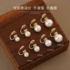 Pendientes de Clip de Oreja de Silicona Estilo Perla Shijia Zhengyuan Fiebre Mismo Estilo Versátiles de Gama Alta Lujo Accesible Mismo Estilo Xiaohongshu