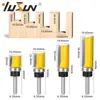Fresa Yusheng 1/4X3/4 com Rolamento Fresa Reta Fresadora para Marcenaria Fresadora de Perfilagem Fresadora de Acabamento Fresadora Reta de Duas Lâminas 6,35 Máquina de Acabamento