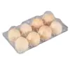 10 Piezas de Bandejas de Plástico Transparentes para Huevos, Bandejas para Huevos de Pato, Bandejas para Huevos de Paloma, Bandejas para Huevos Silvestres, Bandejas para Huevos Recubiertas de Barro, Cajas para Huevos