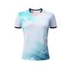 [Loja Oficial da Fábrica FeelTime] Novo Traje de Badminton Respirável de Secagem Rápida para Homens e Mulheres, Traje de Treino, Blusa de Manga Curta