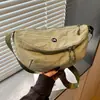 Bolso cruzado ultraligero e impermeable hecho de tela Oxford, unisex, versátil, de un solo hombro, nailon, ligero, práctico, bandolera tipo silla de montar