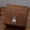 Collar de Acero de Titanio para Mujer, Sencillo, Versátil, Moderno, Lujo Ligero, Diseño de Nicho, Gama Alta, Cadena para Clavícula que No se Desvanece, Joyería al por Mayor
