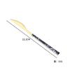 Ins estilo coreano imitação de grão de madeira Dourado faca garfo colher conjunto de cinco peças conjunto de talheres de aço inoxidável faca de bife garfo colher colher de café
