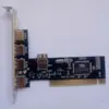 Placa de expansão PCI para USB 2.0 placa adaptadora PCI para USB placa gráfica USB placa de expansão PCI nova sem driver 5 portas