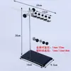 Conjunto de Bolas de Pêndulo Simples com Suporte, Kit de Experimentador Portátil, Conjunto Completo de Mecânica com 5 Bolas para Vibração, Instrumento de Ensino de Física para Ensino Médio