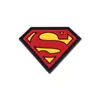 Placa de PVC Personalizada Ip Superman Roupas Etiqueta de Borracha Malas Logo Placa Adesivo PVC Etiqueta de Borracha Macia Velcro
