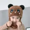 Chapéu infantil de inverno meninos e meninas chapéu quente cachecol chapéu tudo-em-um bebê quente à prova de vento proteção facial e auditiva
