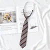 Estudiante Jk Estilo Universitario Corbata Corta Rayada Estilo Japonés Jk Nueva Versión Coreana Roja Boda Negro Puro Corbata de Mujer