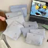 Bolsa de Almacenamiento Simple con Lazo, Bolsa Interior Esencial para Viaje, Bolsa para Retoques de Maquillaje, Bolsa de Almacenamiento de Cosméticos Portátil de Gran Capacidad para Mujeres