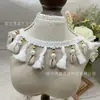 Corda de Cânhamo Crochê Feita à Mão Novo Estilo em Estoque Estilo Étnico Boêmio Coreano Pingente de Franja Contas de Madeira Fantasia de Performance Flor Étnica