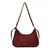 Bolsa de Braço Corrente Retro Fosca Transfronteiriça Feminina 2025 Inverno Nova Bolsa de Ombro Casual Versátil Bolsa Transversal