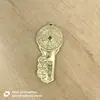 Pingente Chave de Baú de Latão Sólido, Placa de Cobre para Abrir o Portal da Riqueza, Lembrança de Templo, Suporta Fabricação de Molde Personalizado
