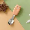 Plato de Cena de Plástico de Dibujos Animados para Guardería, Resistente al Aceite, Fácil de Lavar, Plato Dividido para Sopa y Arroz, Tazón Lindo Integrado para Comida de Bebé