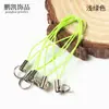 Cuerda de Nylon Personalizada de 100 Colores con Doble Círculo para Teléfono Móvil, Joyería Colgante, Cuerda para Muñeca, Correa para Muñeca, Accesorios para Joyería DIY