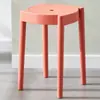 Taburete de Plástico Estilo Nórdico Taburete Alto Engrosado Taburete Cuadrado para Sala de Estar del Hogar Taburete de Goma Creativo Banco Pequeño Popular para Adultos