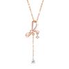 Colar de Prata Esterlina 925 com Arco de Design de Nicho Feminino Luz de Luxo Zircão Clavícula Cadeia Estilo ins Estilo Pingente de Borla