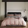 Conjunto de Quatro Peças de Algodão Longo de Xinjiang Classe A com 160 Contagens 100% Algodão Algodão Puro Cor Sólida Roupa de Cama Lençóis de Cama Capa de Edredom Roupa de Cama Lençóis de Cama Conjunto de Três Peças