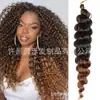 Peluca de Comercio Exterior Conchada Rizada Fibra Química Crochet Trenza de Cabello Twist Profundo Peluca Moda Africana Afro Pequeño Rizado