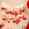 Adornos colgantes Daji de apertura, pequeños adornos colgantes rojos, nuevos suministros para arreglos de tiendas, celebraciones de aniversarios y festivales.