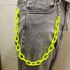 Joyería Transfronteriza Europea y Americana Cadena Fluorescente de Color Acrílico Cadena de Cintura Femenina Punk Retro Plástico Cadena de Cuerpo al por Mayor