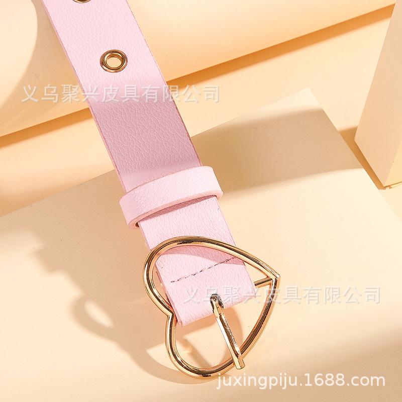 大码001气眼粉色爱心扣图1