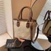 Bolsa de mão com textura de alta qualidade feminina, nova moda 2025, bolsa de ombro transversal simples