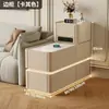 Gabinete Lateral de Esquina para Sofá 2025 para Sala de Estar, Apartamento Pequeño, Lujo Ligero, Gabinete de Almacenamiento de Alta Gama, Mesa Lateral Estrecha de Moda