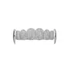 Acessórios de Brackets Hip-Hop Full Diamond Transfronteiriços da Amazon, Presas de Vampiro Personalizadas para Halloween, Brackets de Oito Dentes Banhados a Ouro