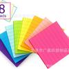 Nuevo bloc de notas adhesivas A6 de color fluorescente, bloc de notas de color, papel adhesivo de color, bloc de notas con rayas horizontales