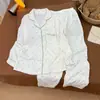 Roupa de Casa Estilo Coração Doce Transfronteiriça para Primavera e Outono, Cardigan Pijama de Manga Longa de Algodão Nuvem para Mulheres, Modelo Novo, Pode Ser Usado Fora