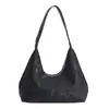 Bolsa de Axila Simples de Grande Capacidade Estilo Coreano com Design e Textura Únicos e Modernos, Nova Moda 2026 Bolsa de Ombro em Forma de Meia-Lua para Mulheres