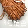 Cuerda trenzada de PU de tres hebras Accesorios de bricolaje Pulsera Sombrero Industria de la cuerda trenzada Accesorios para la ropa Joyería Cuerda de 5 mm