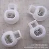 Plástico grande yuan Pérola moída esférica fivela de mola de nylon cor preto branco bola pequena esférica Fivela de mola