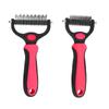 Peine desenredante para perros de acero inoxidable Amazon Transfronterizo Peine para muda Cepillo quitapelos Peine de dientes finos para mascotas