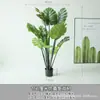 Planta de Simulación Tortuga Bambú Planta Verde Árbol Falso Decoración Planta en Maceta Grande Sala de Estar Interior Paisaje de Suelo Adorno de Paisajismo Árbol