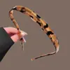 Nuevo diadema para gafas de carey antideslizante, no restrictivo, simple con un toque de alta gama, diadema de leopardo para mujer, accesorio vintage para el cabello