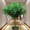 Árbol Grande de Simulación Árbol Falso Árbol Banyan de Simulación Plantas Grandes de Simulación Arce Rojo Decoración Paisaje de Vestíbulo de Hotel Madera Maciza