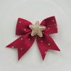 Estrella Roja de Año Nuevo Lazo Accesorios para Ropa DIY Adorno para Cabeza Pasador Lazo Cola de Milano Decoración para Funda de Teléfono Móvil