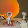 Luz de atardecer de astronauta ins Viento regalo foto celebridad de internet proyección ambiente de dormitorio robot luz nocturna
