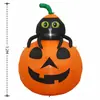 Modelo Inflável de Aranha e Abóbora de Halloween Enfeite Inflável Adereços para Festa ao Ar Livre Modelo de Decoração Inflável para Pátio