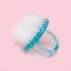 Nuevo Cepillo Redondo con Anillo de Purpurina para Uñas, Cepillo de Plástico Multifuncional para Limpieza de Uñas y Eliminación de Polvo, Cepillo de Uñas Suave con Mango Corto