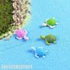 Micropaisaje de musgo, material de PVC, botella ecológica, decoración de pecera, tortuga de cuatro colores, vista al mar, decoración artesanal