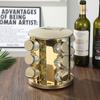 Estante de Especias Redondo y Cuadrado Transfronterizo de 12 Compartimentos, Estante de Almacenamiento para Botellas de Condimentos, Estante de Especias Giratorio de 360 Grados para Cocina
