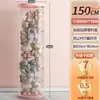 Barril de Almacenamiento para Muñecas con Cremallera Juguete de Peluche Muñeca Muñeca Infantil Artefacto de Almacenamiento para Muñecas Cesta de Barril Transparente Caja de Almacenamiento