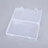 Caixa Vazia com Fivela Transparente Caixa Retangular de Plástico PP Porta Caixa de Armazenamento de Plástico Caixa para Embalagem de Máscaras Caixa Vazia